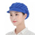 阿力牛 ATH-022 工作帽子 女车间工厂防尘透气 食品厂包头 卫生餐饮 厨师帽 全布深蓝色 