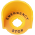 急停按钮保护罩按钮保护罩按钮标识牌急停开关防护罩急停保护罩 55*37（黄色） 42MM