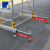 惠利得铝合金脚手架可移动伸缩手脚架折叠工程梯升降梯平台 平台高度2.0m+护栏0.43m=2.45m总高