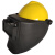 高空作业焊工帽式面罩配安全氩弧焊头戴式防护卡扣全脸电焊 一个插槽配件 编号4
