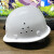 LISM安全帽O型国标透气建筑工程水电施工防护ABS工人头盔男 O型透气W 白色