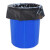 工品库(GONGPINKU)商用大号垃圾袋物业环卫平口塑料袋黑色 70*90cm（50只3丝）