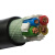 起帆电线电缆 YJV3*150+1*70平方国标电力电缆 绝缘护套硬电缆硬线 黑色1米  【20米起售】