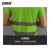 安赛瑞 透气反光polo衫 户外骑行建筑施工荧光短袖 绿色 2XL 3F00507