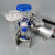 玻璃砂芯三联多联抽滤装置无菌检查送水系微生物薄膜过滤器 级真空泵SXT-5A带1L瓶