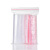 联嘉 PE透明自封袋加厚塑料袋密封袋塑料袋 宽7cmx长10cm×厚6丝 红边 1包（100个）