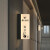 卫生间发光门牌订制洗手公共厕所灯箱男女标识双面定制LED指示牌 横版-接电24x14cm-公共 0.1x0.1cm