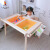 乐造（LEZAO）积木桌1岁到3岁-12岁多功能实木质大颗粒玩具桌绘画玩水沙男女孩 实木桌(1椅)+玩沙钓鱼套装