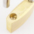 海斯迪克 铜锁黄铜挂锁 箱锁柜子锁小锁头 电力表箱锁小铜锁HKsq-352 32mm短梁通开 