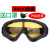 X400 防风沙护目镜骑行滑雪摩托车防护挡风镜CS战术抗击 升级防雾款(灰黑)收纳袋加罩