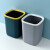 兰诗（LAUTEE）FH-1026 塑料压圈垃圾桶酒店办公室纸篓清洁桶 粉色10L