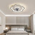 卧室风扇灯一体现代简约2023新款房间吸顶灯带吊扇灯儿 圆形50CM白色 三色6档风+遥控