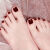 碧柔（Biore）纯色脚趾甲贴片美甲假指甲成品孕妇可用可拆卸穿戴防水脚指甲贴片 裸色 1片