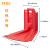 FFOC 挡水板 红色可移动防洪挡板活动式塑料挡板防水防汛必备FH66-C 外弯防洪板 75*83*66cm