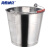 海斯迪克 gnjz-1515 不锈钢提水桶 特厚铁桶 手提桶大容量加油站提水桶大水桶饲料桶洗车桶 带磁28cm