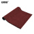 安赛瑞 双条纹PVC复合地垫 0.9×5m 条绒地毯走道垫 吸水防滑通道地毯垫 走廊防滑地垫 暗红色 10701