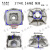 适用于机柴油机水泵配件2寸3寸4寸高扬程泵座法兰盘底座泵盖连接盘 柴油机186F-192F 4寸泵座25