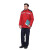 苏识SSLB027 常规款冬季加厚长袖工作服 简约舒适棉衣外套 创意个性连帽制服 防寒(颜色:红色)M
