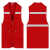 反光马甲定制护林员装修公司工地广告森林防火反光工装马甲印logo 红色 XL