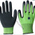 劳保手套L309紫色乳胶发泡手套柔软防滑耐磨透气防护 l598绿色(12双) S
