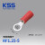 KSS凯士士R型端子圆形绝缘端子冷压铜鼻子OT接线端子红铜材质 RF1.25-5