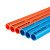 材通塑料pvc电线套管穿线管红蓝暗装3分16mm4分20mm家装绝缘电工套管布线管 普通蓝色直径4分20mm/米