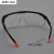 GJXBP电焊眼镜护目镜平光镜焊工劳防尘防风平光打磨玻璃氩弧焊激 全白带侧翼透明镜架