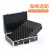EDGAR手提式铝合金工具箱保险箱子文件箱五金设备仪器箱多功能 （中号银色+海绵）42*30*15cm
