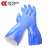 成楷科技（CK-Tech）浸塑手套 CKS-VC2BU PVC全浸防水防油 防滑耐磨 蓝色1副 