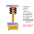 太阳能红绿灯交通信号灯 可升降移动信号灯 学校十字路口临时红绿 20012120型固定款