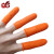世霸 SHIBA 加厚防滑指套护指耐磨乳胶橡胶防护点钞保护工业劳保一次性手指头套 防滑手指套橙色100只 L码