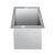 圆形304不锈钢垃圾桶镂空翻盖 方形嵌入式洗手间厨房台面盖子定制 圆形垃圾桶一套(带盖)