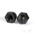 从豫 黑色白色盖型螺丝帽 尼龙塑料圆球头 螺母盖帽 盖型形螺母螺帽 M3(黑色)（100粒） 一包价 
