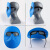 定制电焊面罩头戴式轻便简易电焊面具脸部全脸鬼脸面罩烧焊氩弧焊眼镜 单独鬼脸用墨绿眼镜