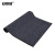 安赛瑞 双条纹PVC复合地垫 走廊过道防滑防水地毯卷垫 吸水防滑地毯 厚6mm 1.8×10m 灰色 13708