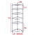 放洗脸盆的架子三角形卫生间不锈钢盆架落地式置地厨房用多层架 六层(底层加高)