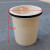大号圆形塑料茶渣桶办公室废茶叶垃圾桶过虑茶叶筐卫生桶茶道水 米白色 上直径28cm下直径23cm高32c