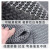 赫祥 PVC塑料防水地毯镂空网格防滑地垫 灰色（5米） 1.2米宽（6.0mm加厚加密