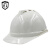 彪王高强度ABS工程安全帽工地过检国标防砸施工V型透气头盔可免费印字 白色