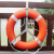 百舸 船用专业成人游泳圈儿童塑料游泳救生浮圈实心加厚国标 304不锈钢救生圈支架