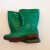 金橡水鞋006女装中筒防滑绿色雨靴时尚短筒雨鞋厨房防护 029绿色女装短筒 38