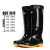 回力 雨鞋防护塑胶雨鞋807高筒中筒防水防滑耐磨水靴 黑色-高筒 41