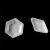 笛柏 塑料称量盘 称量皿 称量舟 方形舟形菱形六角形黑色方形  菱形小号5ml 100个/包 