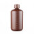 OLOEY塑料瓶2L5L小口试剂瓶广口黑色10L棕色避光HDPE白色样品进口 棕小口1L 含内塞