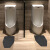 谋福 厕所小便池地垫 商场公共卫生间脚垫 深灰色钻石纹六边形（40cm*50cm）