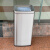 不锈钢垃圾桶30L大容量走廊公司电梯洗手间敞口无盖擦手纸直筒 20升黑金长32宽26高48cm