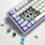 黑峡谷（Hyeku） M4系列机械键盘有线游戏键盘客制化全键热插拔Gasket结构白色背光 WF13A M4 绛紫樱兰 碧翠轴(99键)