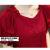 索宛亦（SUOWANYI）一字肩上衣女短袖雪纺衫2022夏季新款时尚气质潮流遮肚子百搭小 红色  S 建议85~100斤