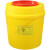 垃圾桶一次性锐器盒废弃针头利器盒医院诊所方形圆形黄色垃圾桶MS 5L翻盖方形15+1