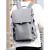 书包男大容量旅行双肩包电脑包休闲大学生上课背包男跨境 2076时尚灰色